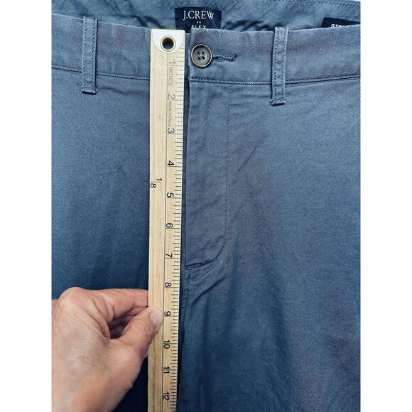 J. Crew Flex Straight Chino Pants Men's 34x30 Blue Flat Front Slash Pocket - Picture 9 of 16
